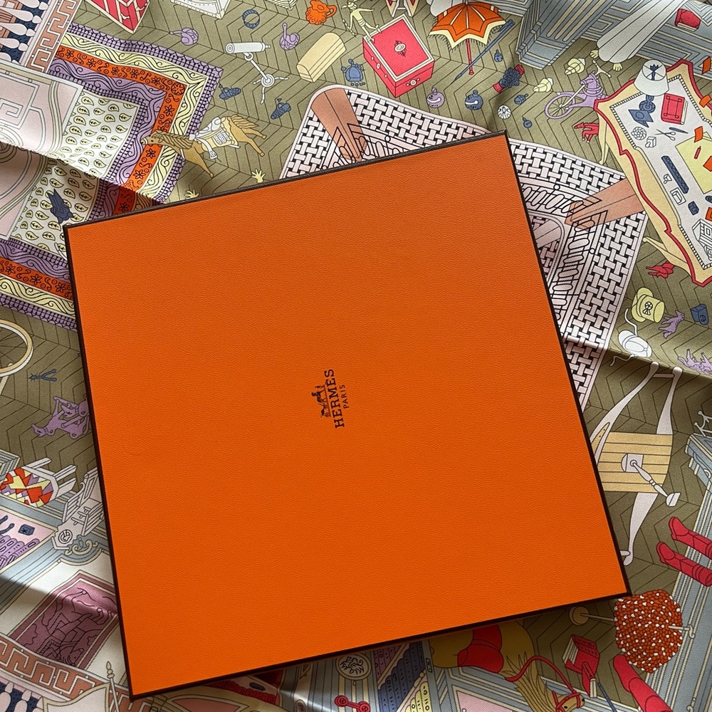 Hermes scarf Objets de Curiosite Silk Scarf w/ Tags
 - objects of curiosity NWT - Picture 6 of 8